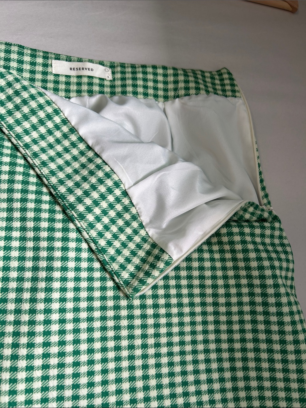 Reserved Checkered Gingham Mini Skirt - Picture 3 of 9